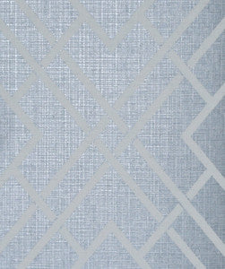 Diamond Lattice Metallic Slate Blue by Seabrook Wallpaper