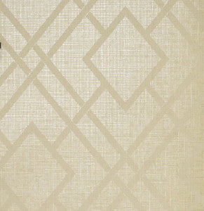 Diamond Lattice Metallic Khaki by Seabrook Wallpaper