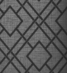 Diamond Lattice Metallic Coal by Seabrook Wallpaper