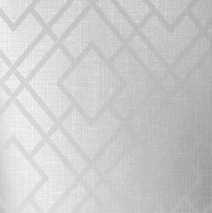 Diamond Lattice Gray Mist & Metallic Silver by Seabrook Wallpaper