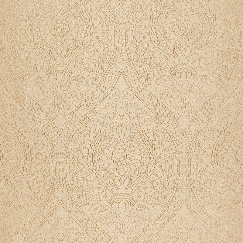 Aragona Damask Champagne 22500 by Schumacher Fabric SERENISSIMA See Sample ITALY LIGHT DUTY </p><p>Repeat: Horizontal: 13 5/8" (35CM) and Vertical: 26 3/4" (68CM) 54" WIDE (137CM) - Fabric Carolina -