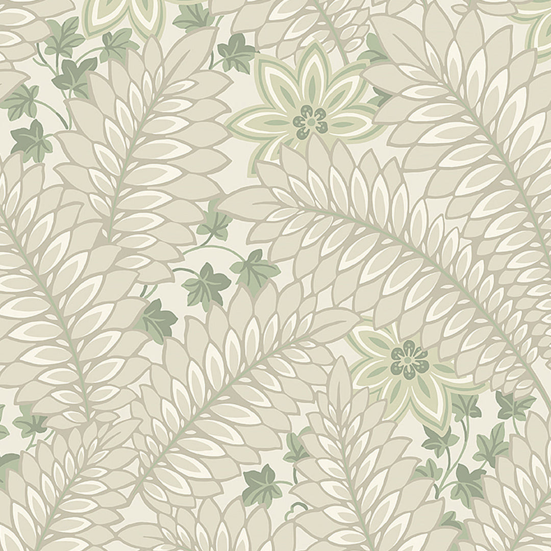 Hidden Ivy - Parchment by Schumacher Wallcovering