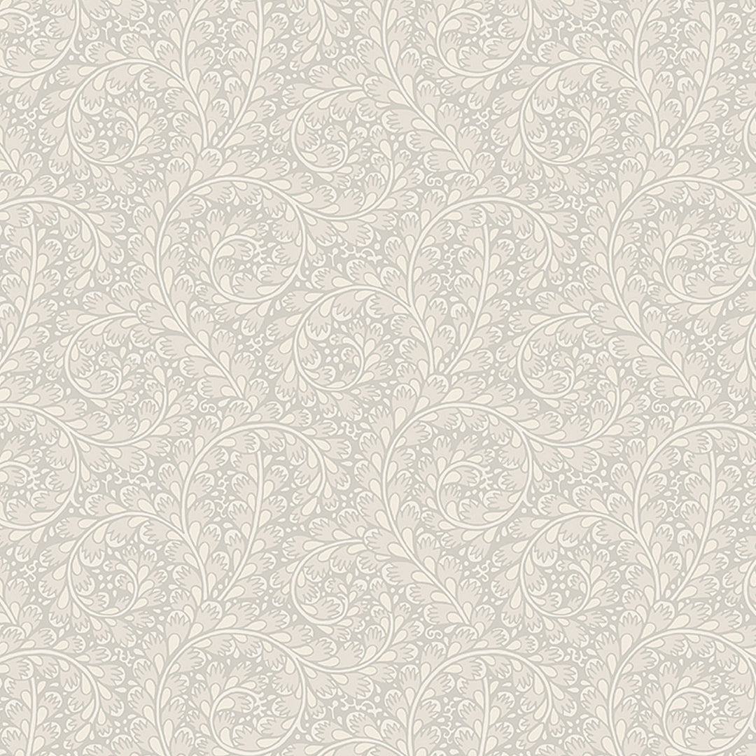 Wild Ferns - Stone by Schumacher Wallcovering