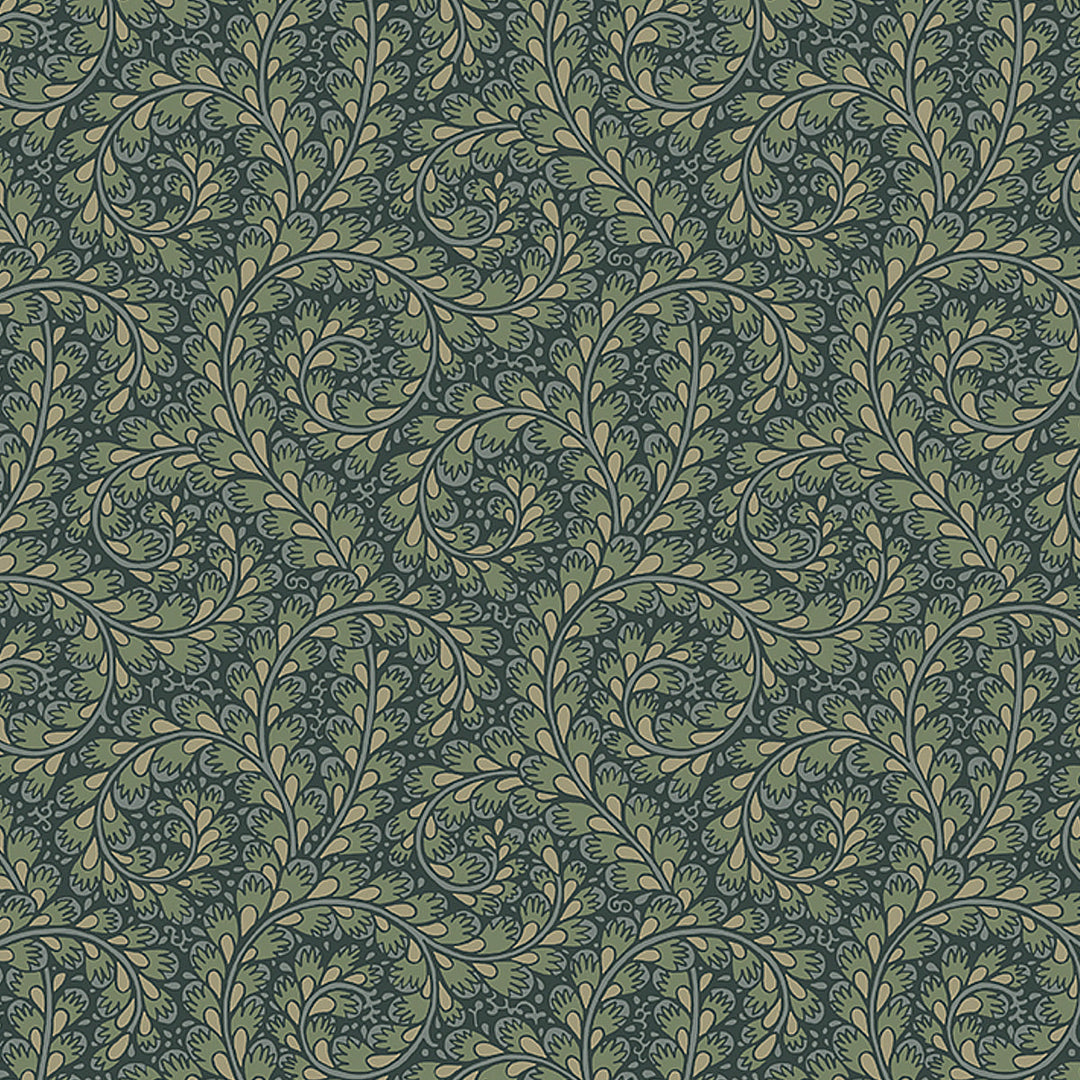 Wild Ferns - Spruce by Schumacher Wallcovering