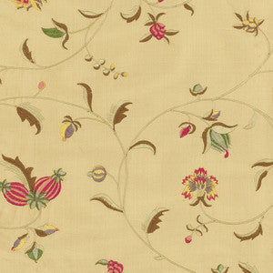 Colette Embroidery Aqua 22711 by Schumacher Fabric