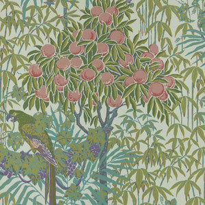 Macaw (Wp) # 01 Olive by 1838 Wallcoverings Wallpaper