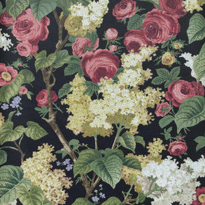 Floribunda (Wp) # 04 Midnight by 1838 Wallcoverings Wallpaper