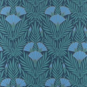 Floral Fanfare (Wp) # 04 Cornflower by 1838 Wallcoverings Wallpaper