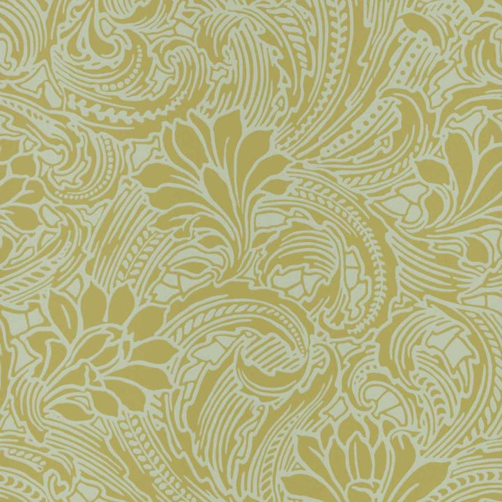 Eden (Wp) # 02 Mellow Yellow by 1838 Wallcoverings Wallpaper V&A Decorative Papers STRAIGHT PASTE THE WALL UNITED KINGDOM V-25" 20.5"X11YD - Fabric Carolina -
