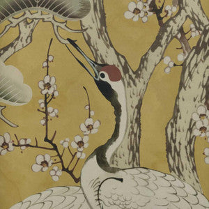 Kyoto Blossom (Wp) # 02 Golden Yellow by 1838 Wallcoverings Wallpaper