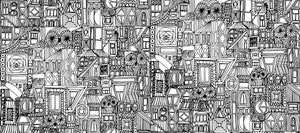 Bubi Ebony and Eggshell by Seabrook Wallpaper