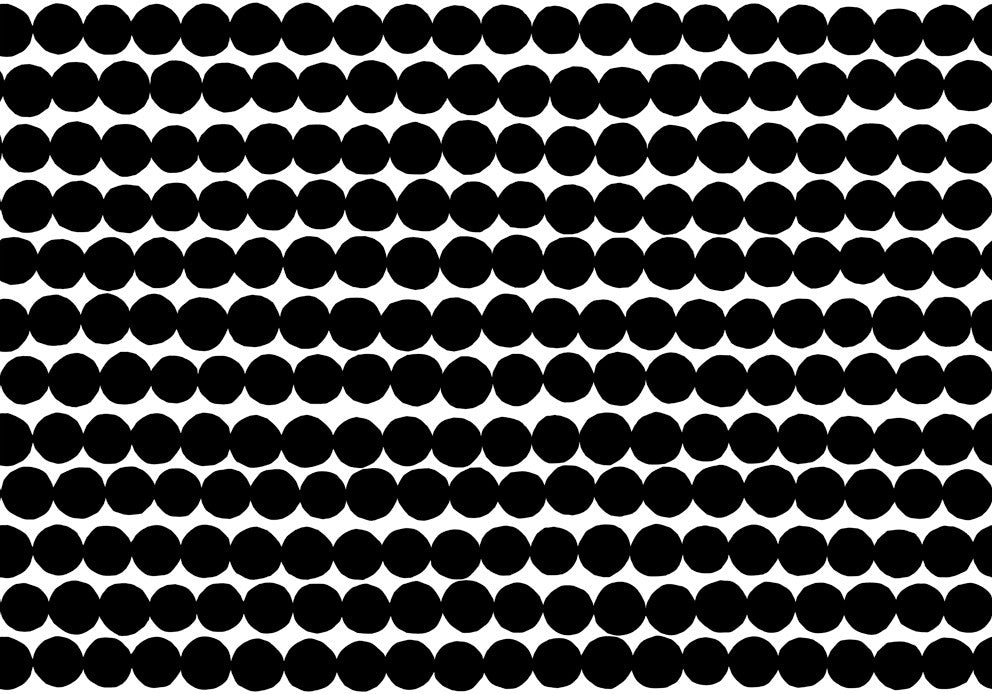 Räsymatto Ebony and Off-White by Seabrook Wallpaper Marimekko Vol. 5 Italy 75.5 19.2" 27.5" - Fabric Carolina -