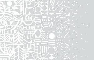 Yön Varjo Gray and Off-White by Seabrook Wallpaper