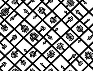 Spalje Ebony and Eggshell by Seabrook Wallpaper