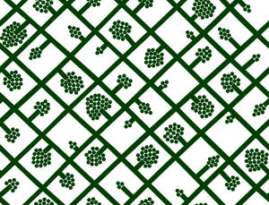 Spalje Emerald and Eggshell by Seabrook Wallpaper