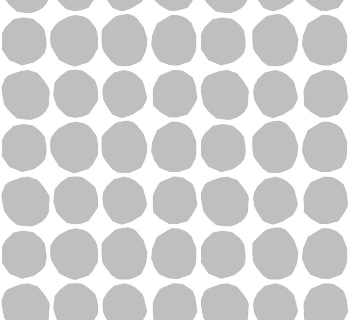 Pienet Kivet Gray and Eggshell by Seabrook Wallpaper Marimekko Vol. 5 Italy 75.5 8.4" 27.5" - Fabric Carolina -
