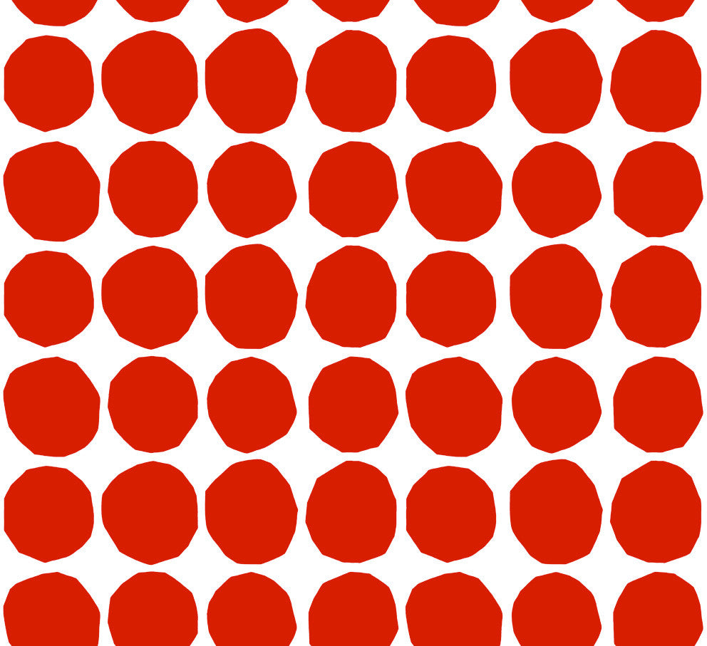 Pienet Kivet Scarlet and Eggshell by Seabrook Wallpaper Marimekko Vol. 5 Italy 75.5 8.4" 27.5" - Fabric Carolina -