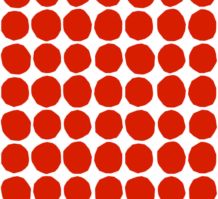 Pienet Kivet Scarlet and Eggshell by Seabrook Wallpaper Marimekko Vol. 5 Italy 75.5 8.4" 27.5" - Fabric Carolina -