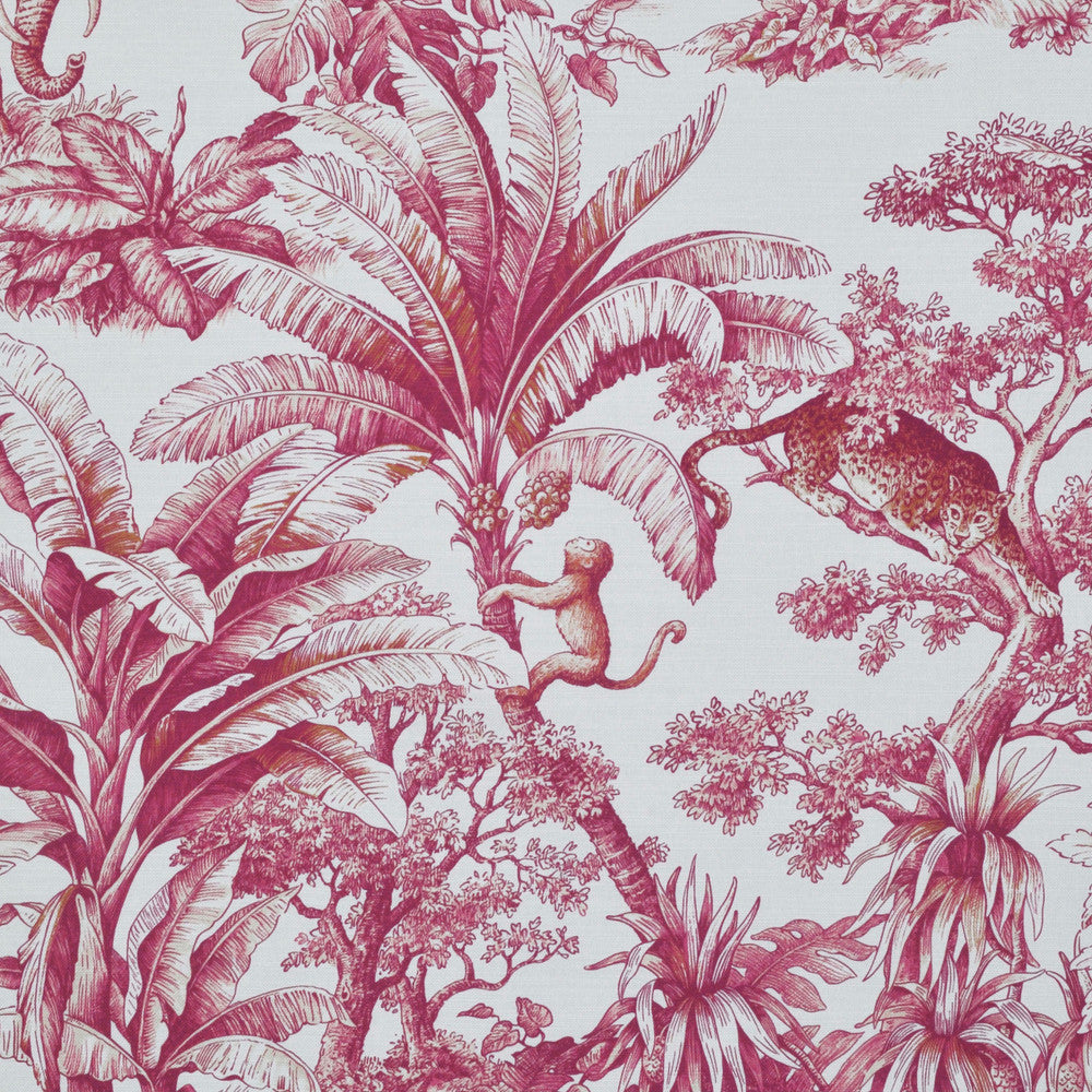 Jardin Animalier Cerise 2 by P Kaufmann Fabrics Fabric