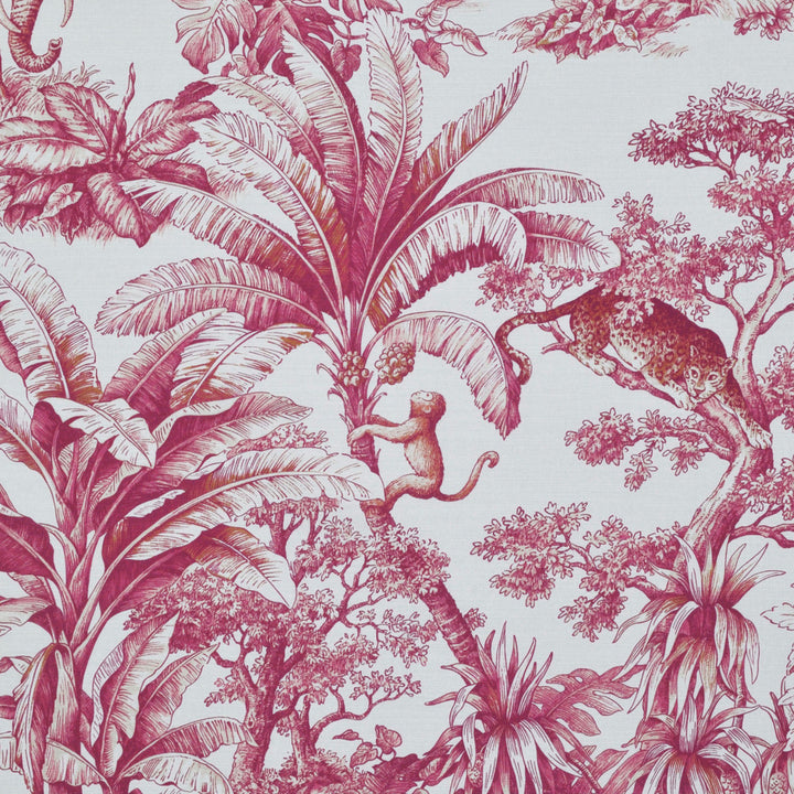 Jardin Animalier Cerise 2 by P Kaufmann Fabrics Fabric