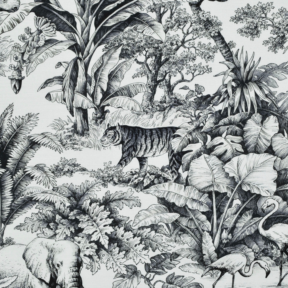 Jardin Animalier Ebony 3 by P Kaufmann Fabrics Fabric
