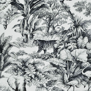 Jardin Animalier Ebony 3 by P Kaufmann Fabrics Fabric