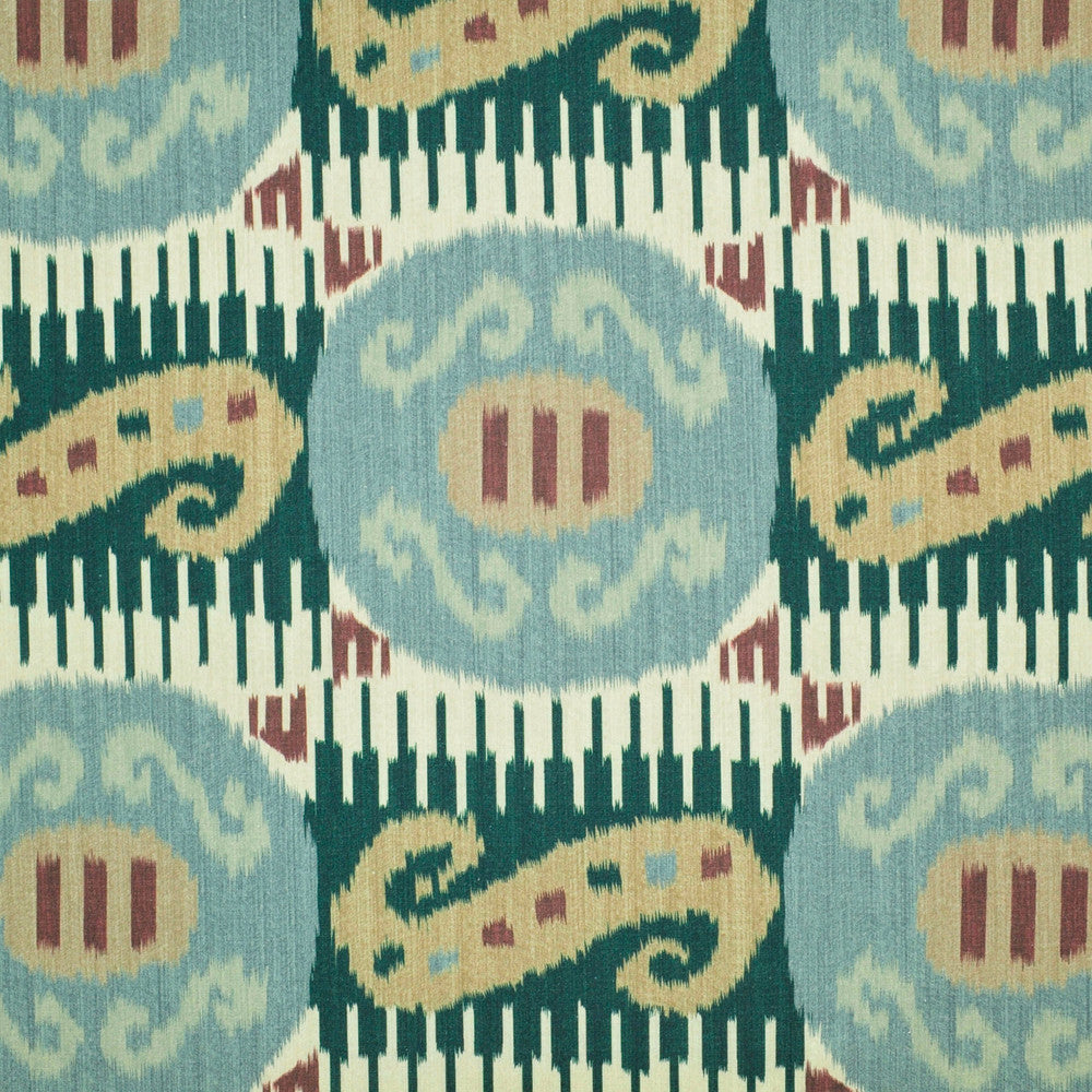 Byzantium Ikat Teal 2 by P Kaufmann Fabrics Fabric