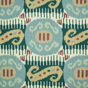 Byzantium Ikat Teal 2 by P Kaufmann Fabrics Fabric