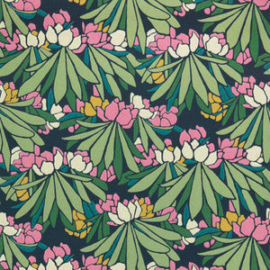 Rhododendron (Wp) # 01 Magenta by 1838 Wallcoverings Wallpaper