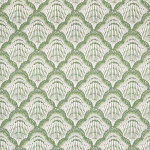 Calico Shell (Wp) # 02 Verde by 1838 Wallcoverings Wallpaper