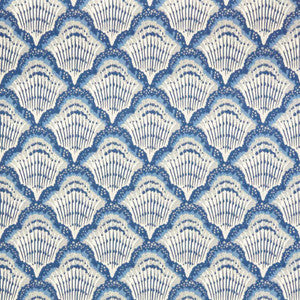 Calico Shell (Wp) # 04 Cobalt by 1838 Wallcoverings Wallpaper