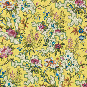 Kilburn'S Maze (Wp) # 01 Yellow by 1838 Wallcoverings Wallpaper