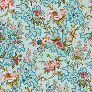 Kilburn'S Maze (Wp) # 05 Celeste by 1838 Wallcoverings Wallpaper