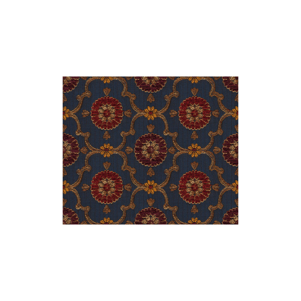 Coufran Indigo by Kravet Couture Fabric - VISCOSE - 73%;POLYESTER - 14%;COTTON - 13% Italy LIGHT Horizontal: 3.5 and Vertical: 3 53 - Fabric Carolina -