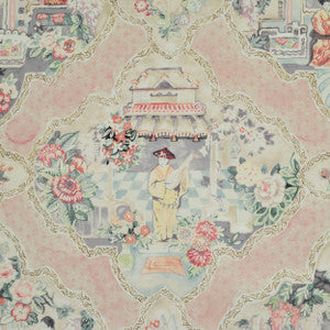 Teahouse Toile Blush 4 by P Kaufmann Fabrics Fabric