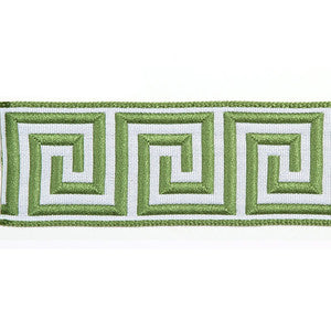 Hellenic Key Jacquard Tape Kiwi by Europatex Fabric
