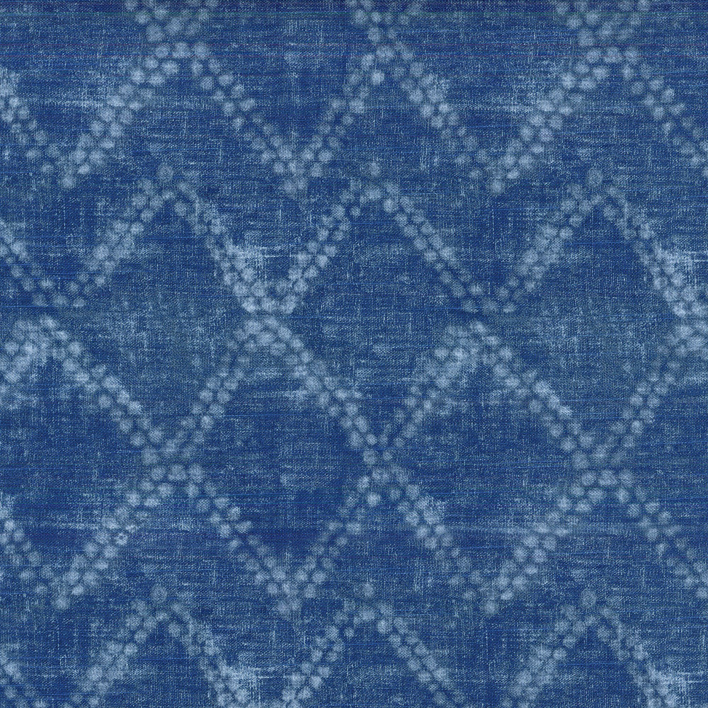 Shibori Diamond Indigo 250180 by ED Ellen DeGeneres Fabric - 100% COTTON CHINA 39000 Horizontal: 9 and Vertical: 9 54 - Fabric Carolina -