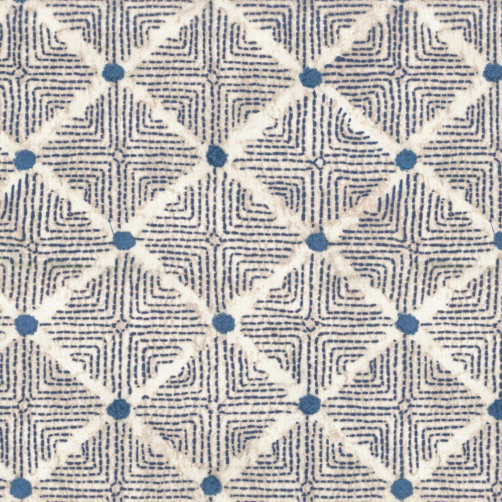 Wilshire Navy 250310 by ED Ellen DeGeneres Fabric CURATED TRAVELS BASE:100% Cotton EMBROID:100% Polyester CHINA Wyzenbeek 15,000 Horizontal: 13.50" and Vertical: 18.00" 54" - Fabric Carolina -