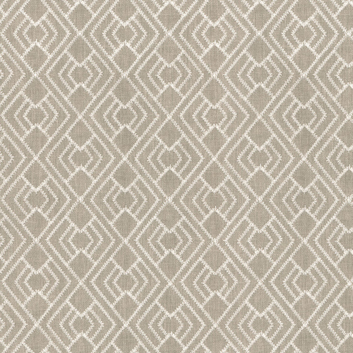 Cordell Emb Flax 250320 by ED Ellen DeGeneres Fabric - BASE:50%Polyester 50%Cotton EMBROID:100%Polyester INDIA 51000 Horizontal: 3.25 and Vertical: 3.25 54 - Fabric Carolina -