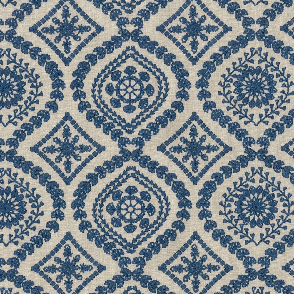ALARO EMBROIDERY DENIM 250630 by ED Ellen DeGeneres Fabric - 100% COTTON India 30000 Horizontal: 6 and Vertical: 13 54 - Fabric Carolina -