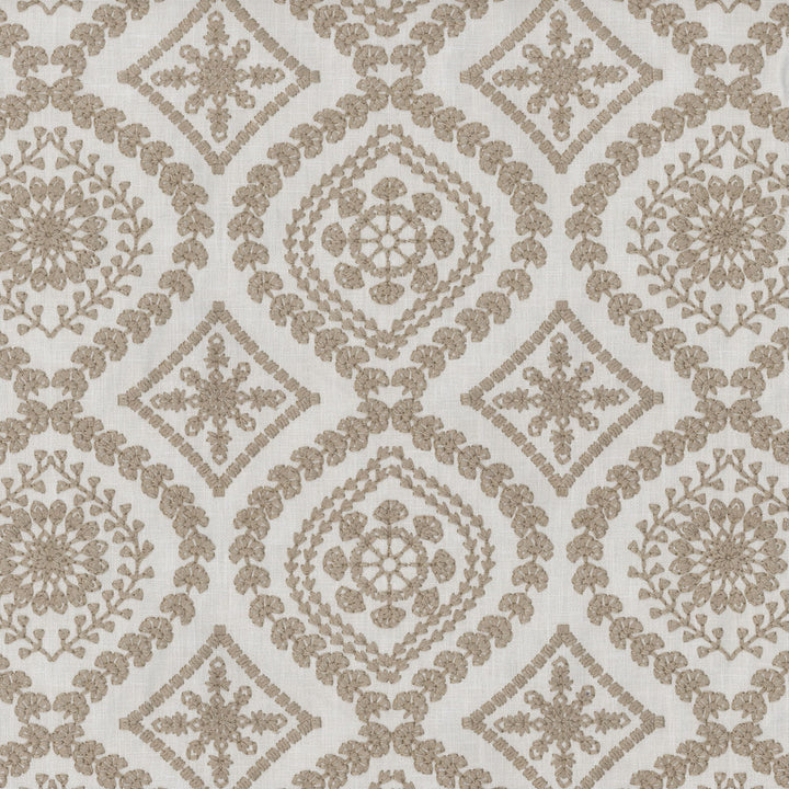 Alaro Emb Twine 250631 by ED Ellen DeGeneres Fabric CURATED TRAVELS II 50% Polyester 50% Cotton Embroid:100% Rayon INDIA Wyzenbeek 30,000 Horizontal: 6.50" and Vertical: 6.00" 54" - Fabric Carolina -