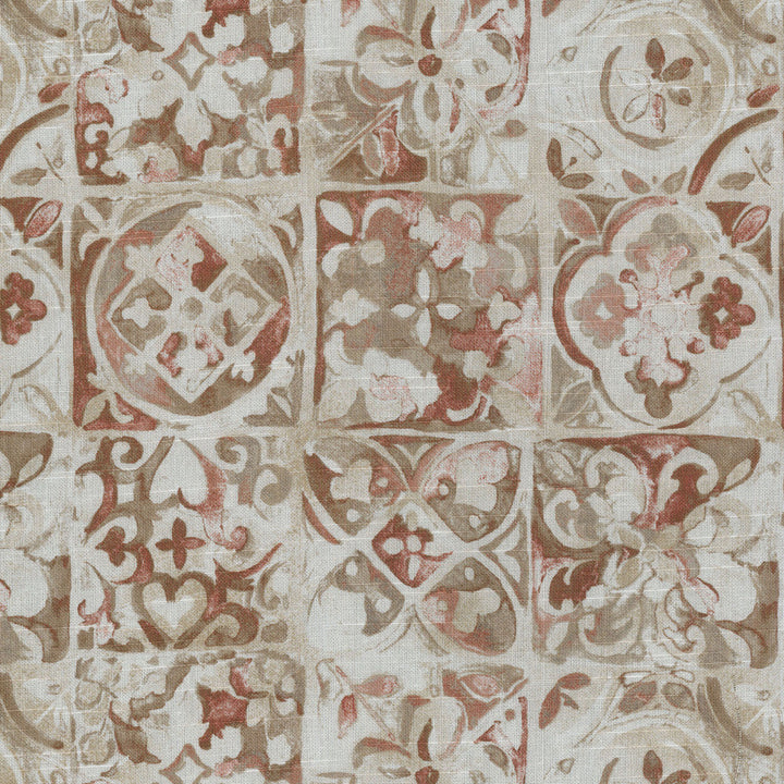 Petra Tile Blush 250692 by ED Ellen DeGeneres Fabric - 100%Cotton CHINA 39000 Horizontal: 27 and Vertical: 27 54 - Fabric Carolina -