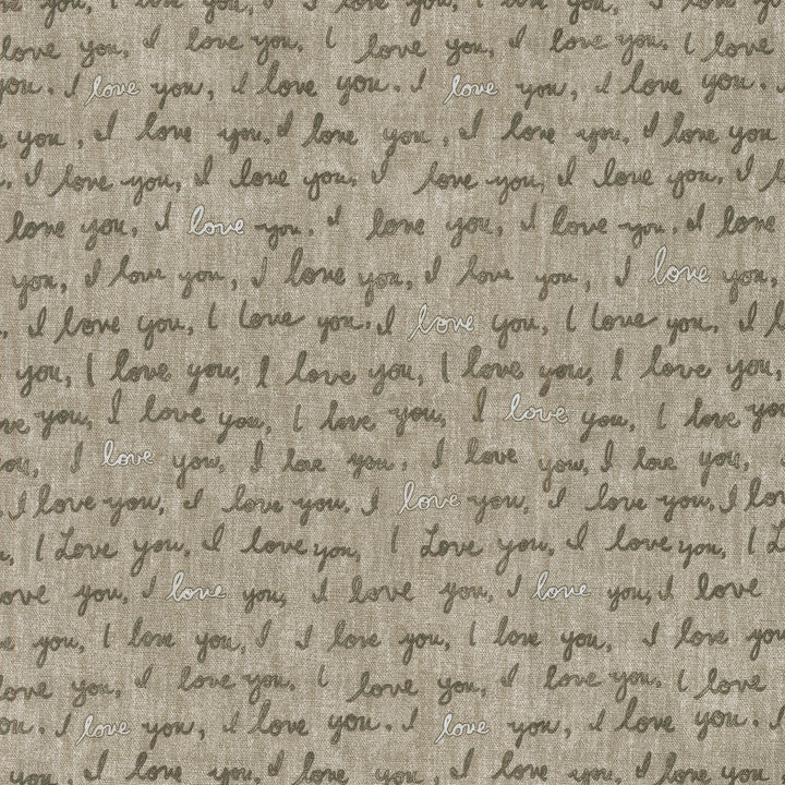 I Love You Natural 250721 by ED Ellen DeGeneres Fabric - 100%Cotton PAKISTAN 51000 Horizontal: 13.5 and Vertical: 12.6 54 - Fabric Carolina -