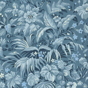 Palmette (Wp) # 02 Blue Hue by 1838 Wallcoverings Wallpaper