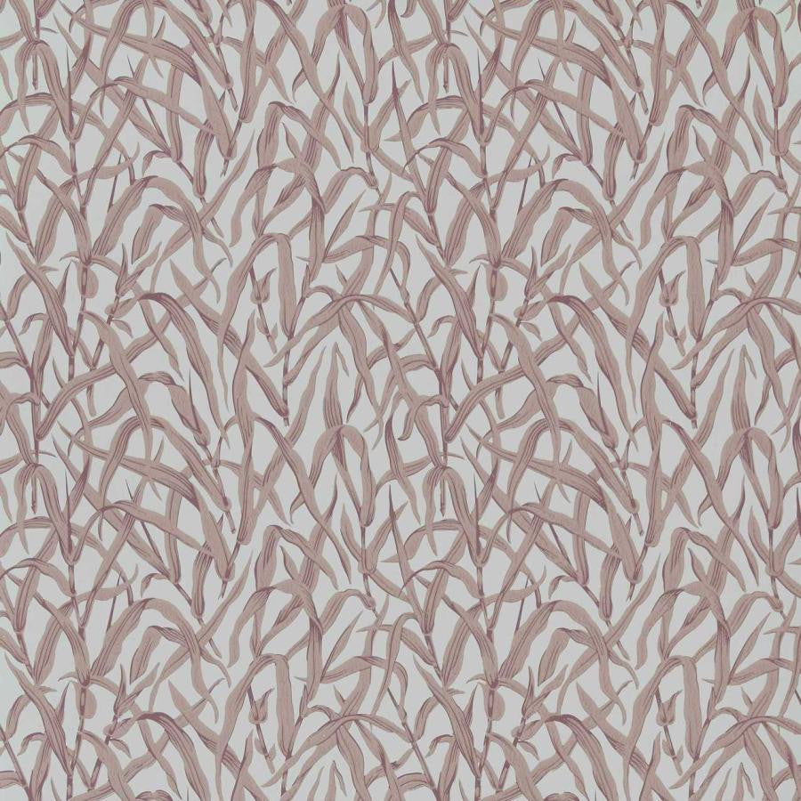 Ornamental Grasses (Wp) # 03 Rose by 1838 Wallcoverings Designer Wallpaper V&A Decorative Papers Iii STRAIGHT PASTE THE WALL UNITED KINGDOM V-21" 20.5"X11YD - Swanky Fabrics -