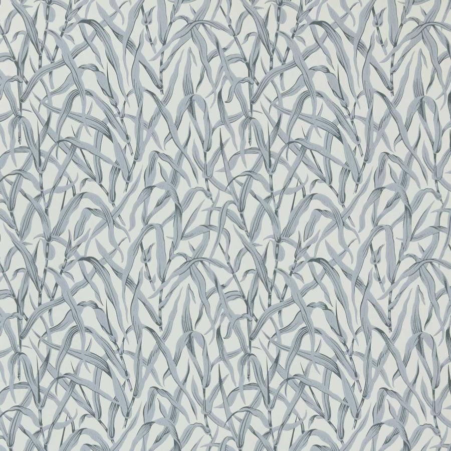 Ornamental Grasses (Wp) # 04 Pewter by 1838 Wallcoverings Wallpaper V&A Decorative Papers Iii STRAIGHT PASTE THE WALL UNITED KINGDOM V-21" 20.5"X11YD - Fabric Carolina -