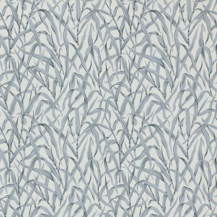 Ornamental Grasses (Wp) # 04 Pewter by 1838 Wallcoverings Wallpaper V&A Decorative Papers Iii STRAIGHT PASTE THE WALL UNITED KINGDOM V-21" 20.5"X11YD - Fabric Carolina -