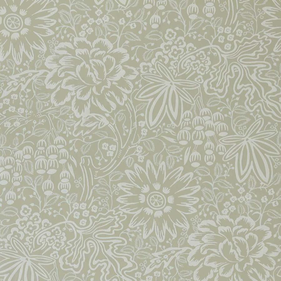 Peony Garden (Wp) # 01 Natural by 1838 Wallcoverings Wallpaper V&A Decorative Papers Iii STRAIGHT PASTE THE WALL UNITED KINGDOM V-25" 20.5"X11YD - Fabric Carolina -