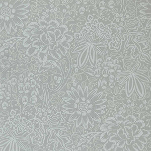 Peony Garden (Wp) # 03 Pewter by 1838 Wallcoverings Wallpaper