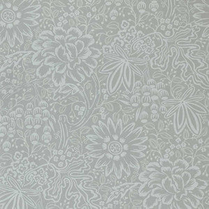 Peony Garden (Wp) # 03 Pewter by 1838 Wallcoverings Wallpaper
